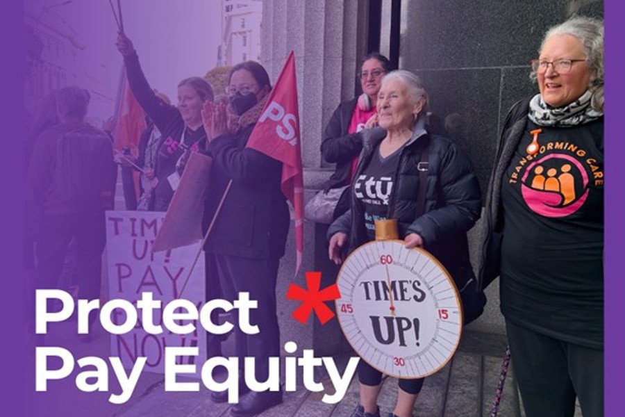 Mark Crookston far right with Richy Misilei and Ivy Guo